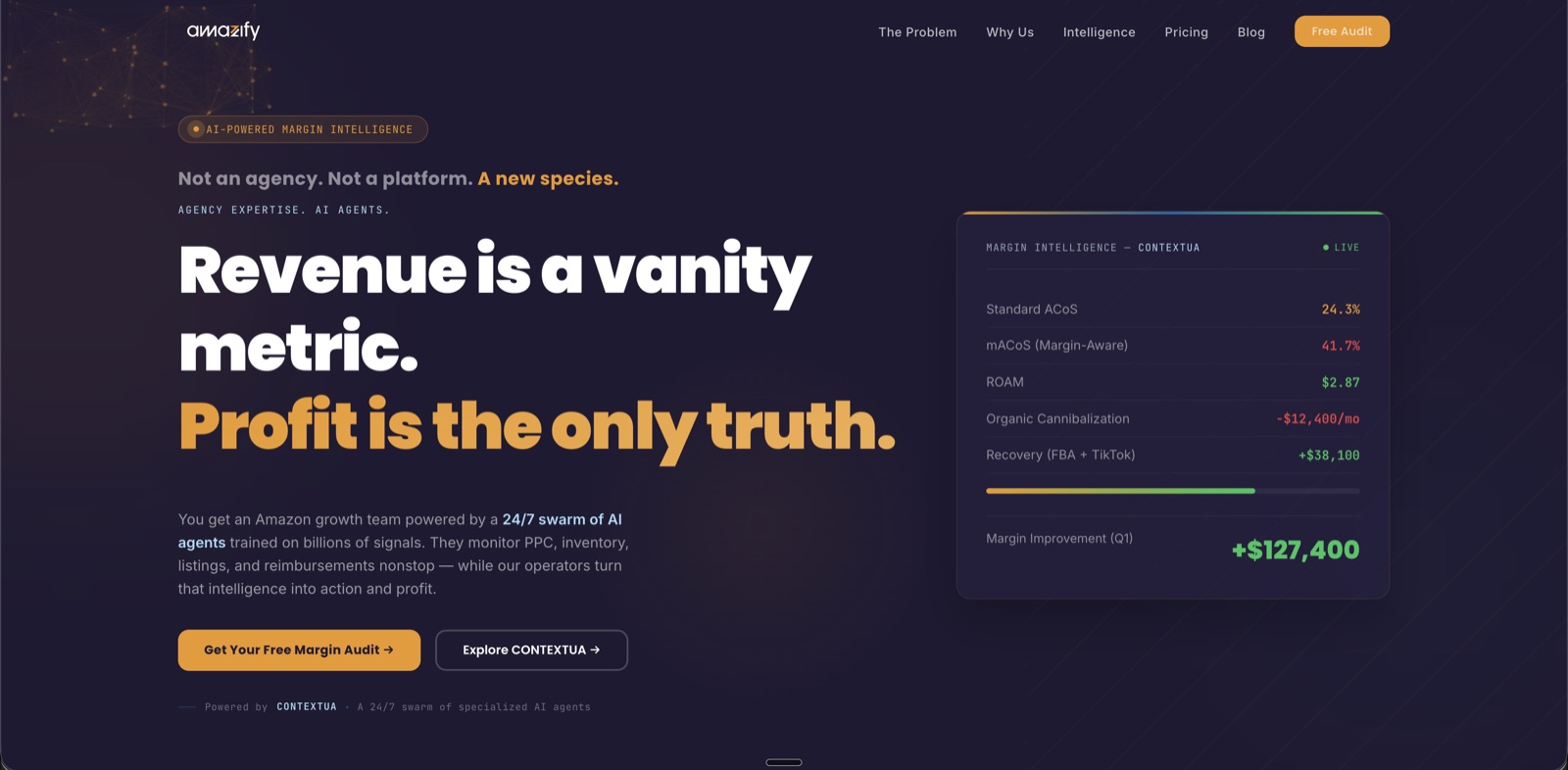 Amazify — AI Margin Intelligence · Agent Swarm